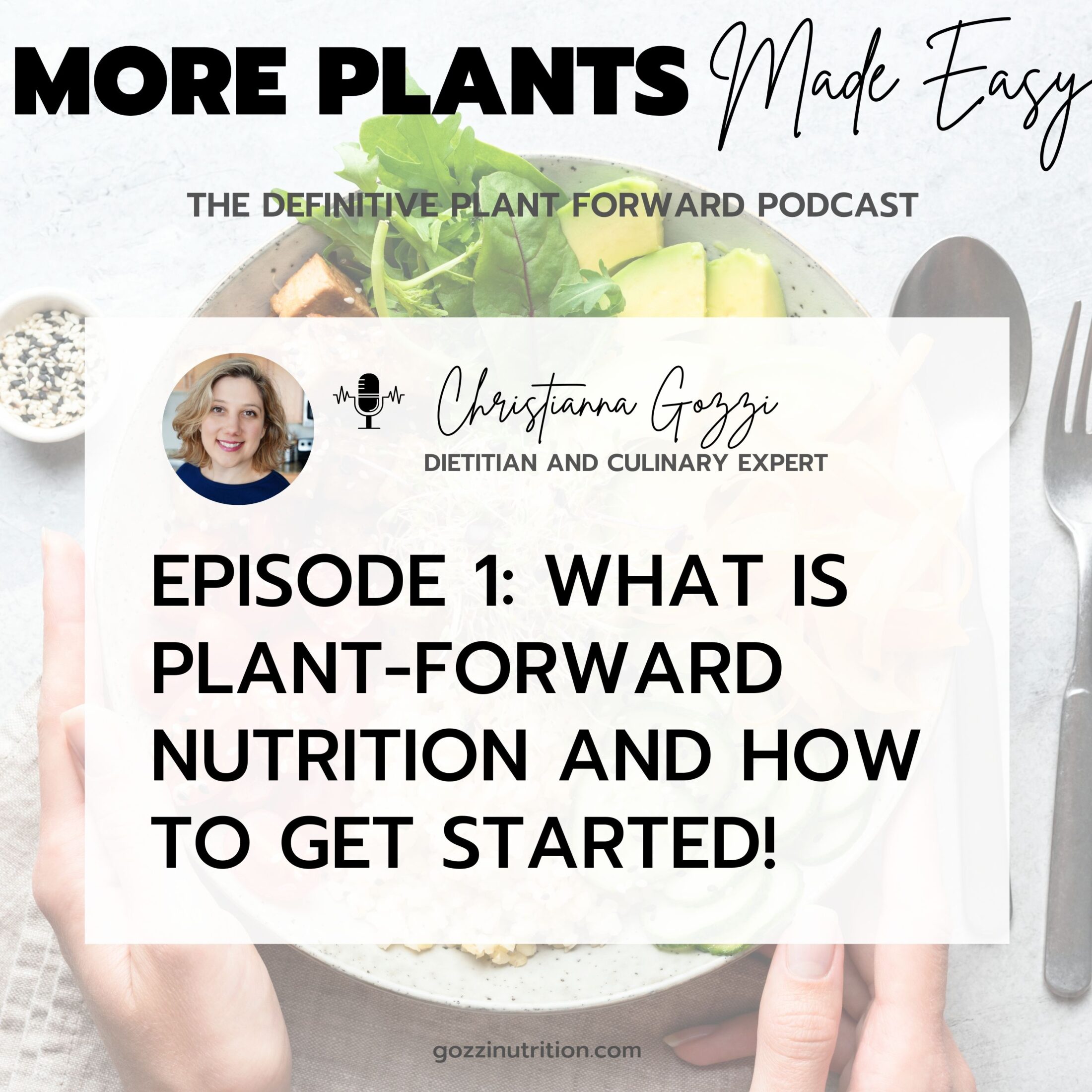 link to a podcast episode about plant forward nutrition